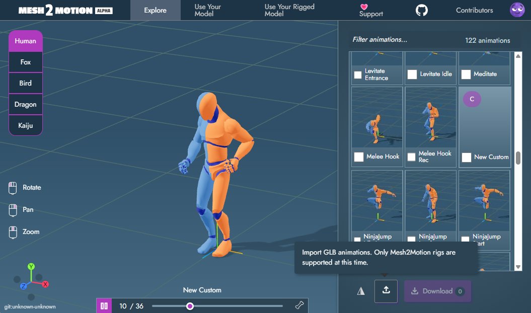 Import custom animations